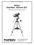 Orion 9824 Telescope User Manual