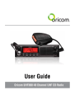 Oricom UHF080 Radio User Manual