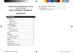 Oregon Scientific BARM839 Clock User Manual