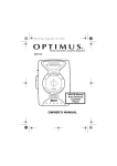 Optimus SCP-101 Cassette Player User Manual