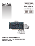 Omega Engineering RS-422/485 Network Router User Manual