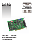 Omega Engineering OME-A8111 Computer Hardware User Manual