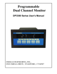 Omega Engineering DP3300 Series Computer Monitor User Manual