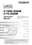 Olympus C-70 ZOOM Digital Camera User Manual