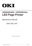 Oki 24DX Printer User Manual