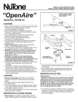 NuTone PFOB-52 Fan User Manual