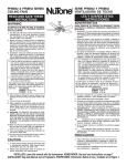 NuTone PFMB42 Fan User Manual