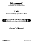 Numark Industries RM6 Musical Instrument User Manual