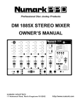 Numark Industries DM900EX DJ Equipment User Manual