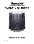 Numark Industries DM3001X Musical Instrument User Manual