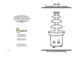 Nostalgia Electrics CFF-980 Fondue Maker User Manual