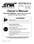 Northern Industrial Tools M1578112A Washer User Manual