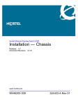 Nortel Networks 8306 Switch User Manual