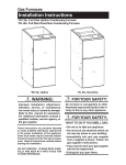 Nordyne RC 92+ Furnace User Manual