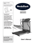 NordicTrack NTTL15083 Treadmill User Manual