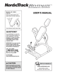 NordicTrack 831.14595.5 Home Gym User Manual