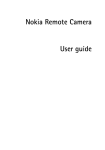 Nokia Remote Camera Digital Camera User Manual