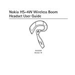 Nokia 9232254 Headphones User Manual