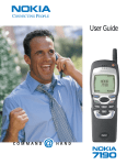 Nokia 7190 Cell Phone User Manual