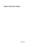Nokia 7020 Cell Phone User Manual