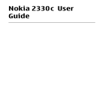 Nokia 2330C Cell Phone User Manual