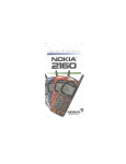 Nokia 2160 Cell Phone User Manual