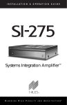 Niles Audio SI-275 Home Theater System User Manual