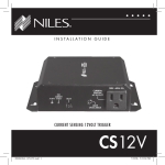 Niles Audio CS12V Home Theater System User Manual