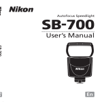 Nikon SB-700 Camera Flash User Manual
