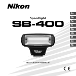 Nikon SB-400 Camera Flash User Manual