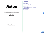 Nikon AF-10 Scanner User Manual