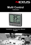 Nexus 21 Multi Control Stereo Receiver User Manual