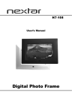 Nextar N7-108 Digital Photo Frame User Manual