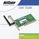 NetComm NP642 Network Card User Manual