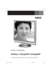 NEC LCD1735NXM Car Video System User Manual