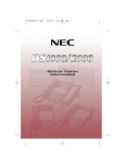 NEC DS1000 Telephone User Manual