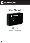 Navman B10 GPS Receiver User Manual