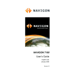 Navigon 7100 GPS Receiver User Manual