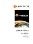 Navigon 5100 GPS Receiver User Manual