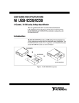 National Instruments NI USB-9229 Computer Drive User Manual