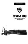 Nady Systems 2W1KUHT Microphone User Manual