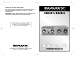Nady Systems 16 Recording Equipment User Manual