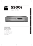 NAD S500i CD Player User Manual