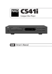 NAD C541i CD Player User Manual