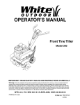 MTD 393 Tiller User Manual