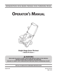 MTD 2T5 Snow Blower User Manual