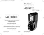 Mr. Coffee SPR-030308 Coffeemaker User Manual