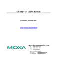 Moxa Technologies 5400 Network Card User Manual