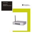 Motorola WPS870G Network Router User Manual