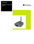 Motorola WA840G Network Router User Manual